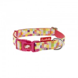 Collar Ferribiella Ajustable Pixel Rosa