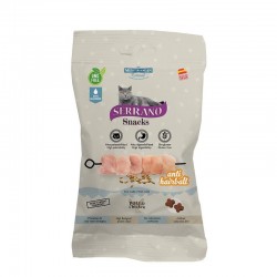 Serrano snacks gato salud anti hairball pollo 50 GR