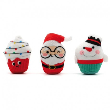 Juguete gatos navidad cupcake